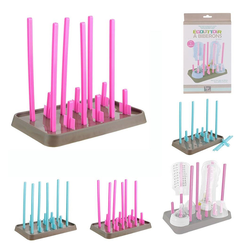 Egouttoir à biberons et tétines Rose - Tom & Zoé