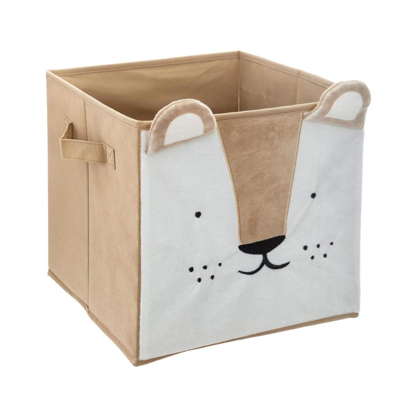 Bac de rangement en velours Lion - Atmosphera For Kids