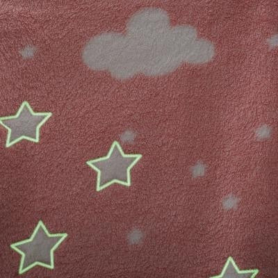 Plaid bébé phosphoresent Rose - Atmosphera For Kids