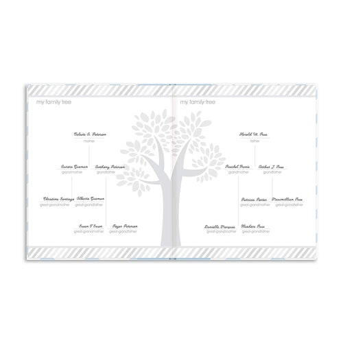 Livre de naissance bébé 2 en 1 Bleu en Anglais - Pearhead