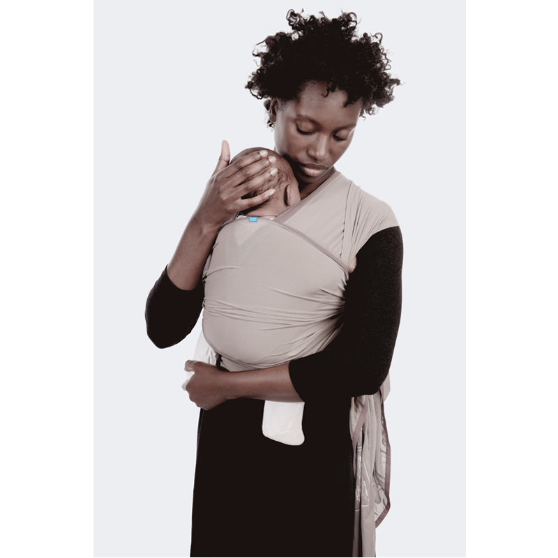 Écharpe De Portage Cache-coeur Flow Gris Clair - We Made Me