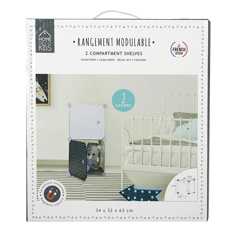 Rangement modulable 2 cubes - Home Deco Kids