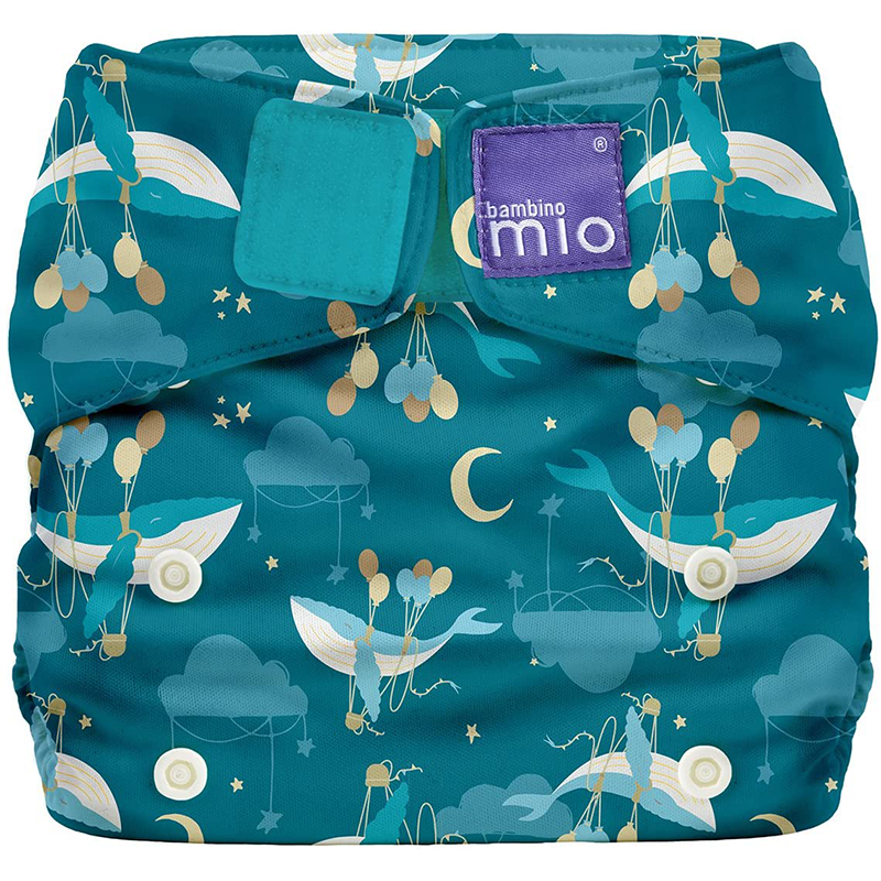 Bambino Mio, Couche révolutionnaire réutilisable – Couche écologique durable, lavable et sans produits chimiques du nouveau-né au tout-petit (Woosh