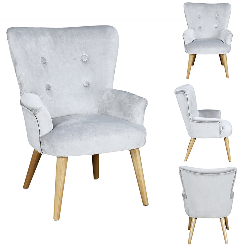 Fauteuil Helsinki Patchwork Enfant Gris - Home Deco Kids