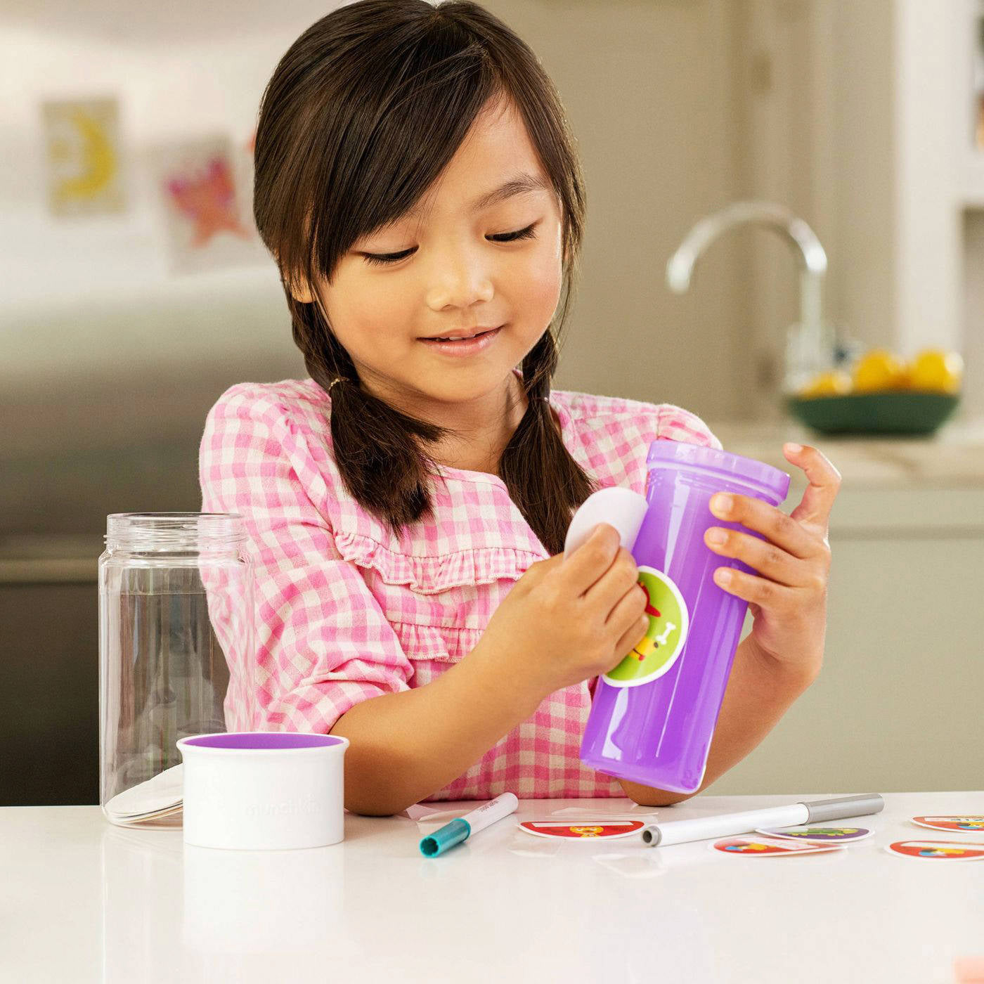 Tasse d’Apprentissage Personnalisable Violet - Munchkin