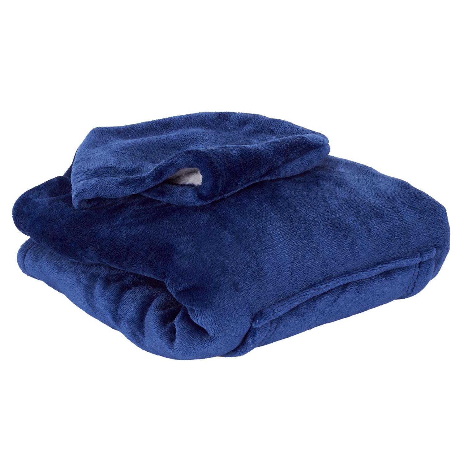 Plaid manche A Capuche Enfant Bleu - Home Deco Kids