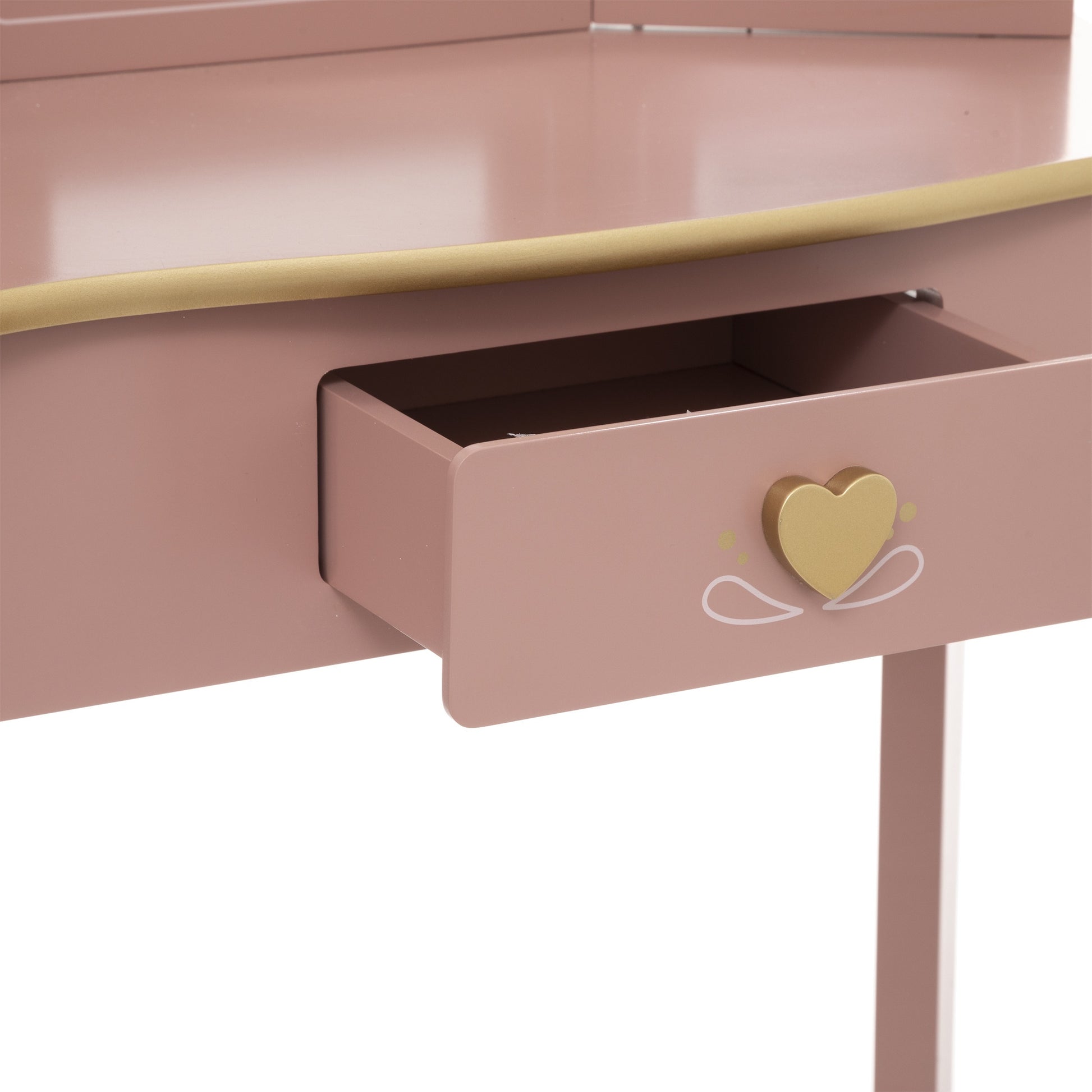 Coiffeuse avec tabouret Sissi Rose - Atmosphera For Kids