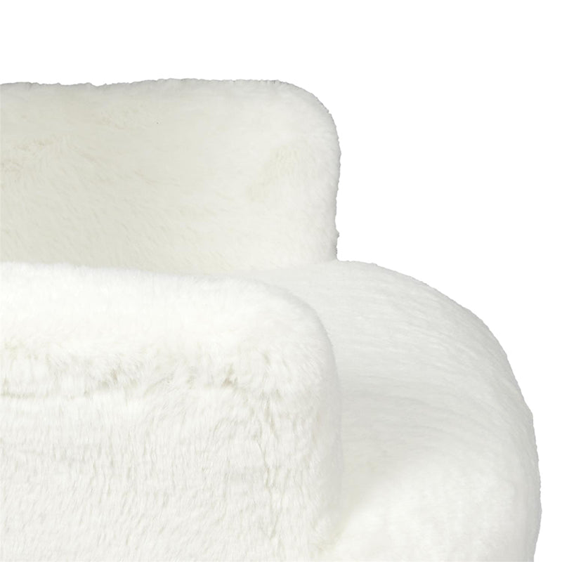 Fauteuil Helsinki Enfant Fourrure Blanc - Home Deco Kids