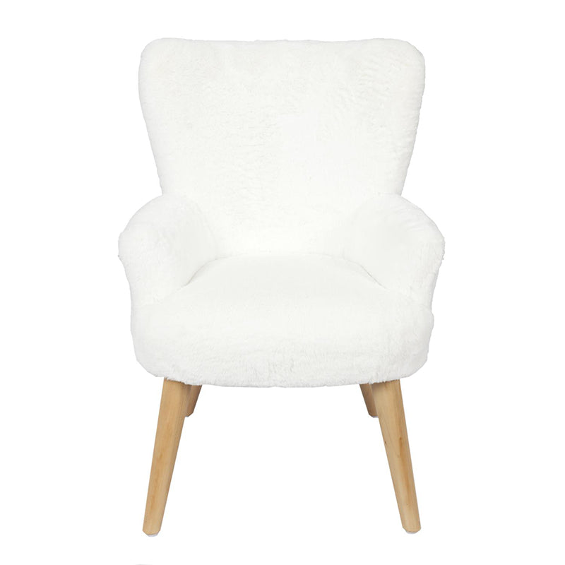 Fauteuil Helsinki Enfant Fourrure Blanc - Home Deco Kids