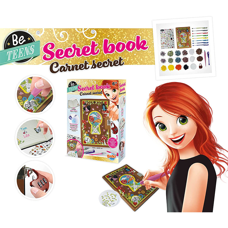 Carnet secret pour fille 6+ - Buki