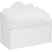 Banc coffre douceur nuage Blanc - Atmosphera For Kids