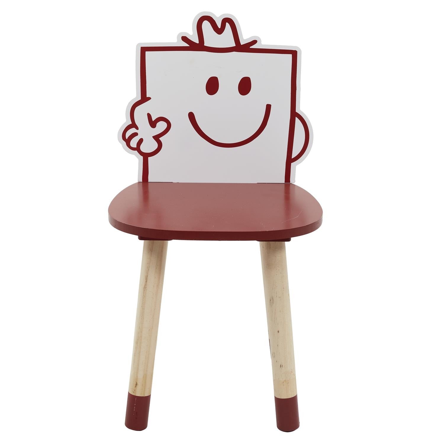 Chaise enfant Monsieur Costaud Rouge - Home Deco Kids