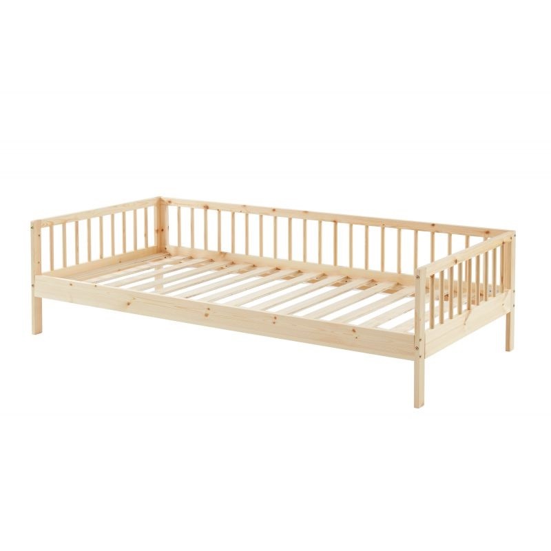 Ensemble Lit Nid Douillet Beige 90x190 + Matelas enfant Lune 90x190x10 - Laïba Kids