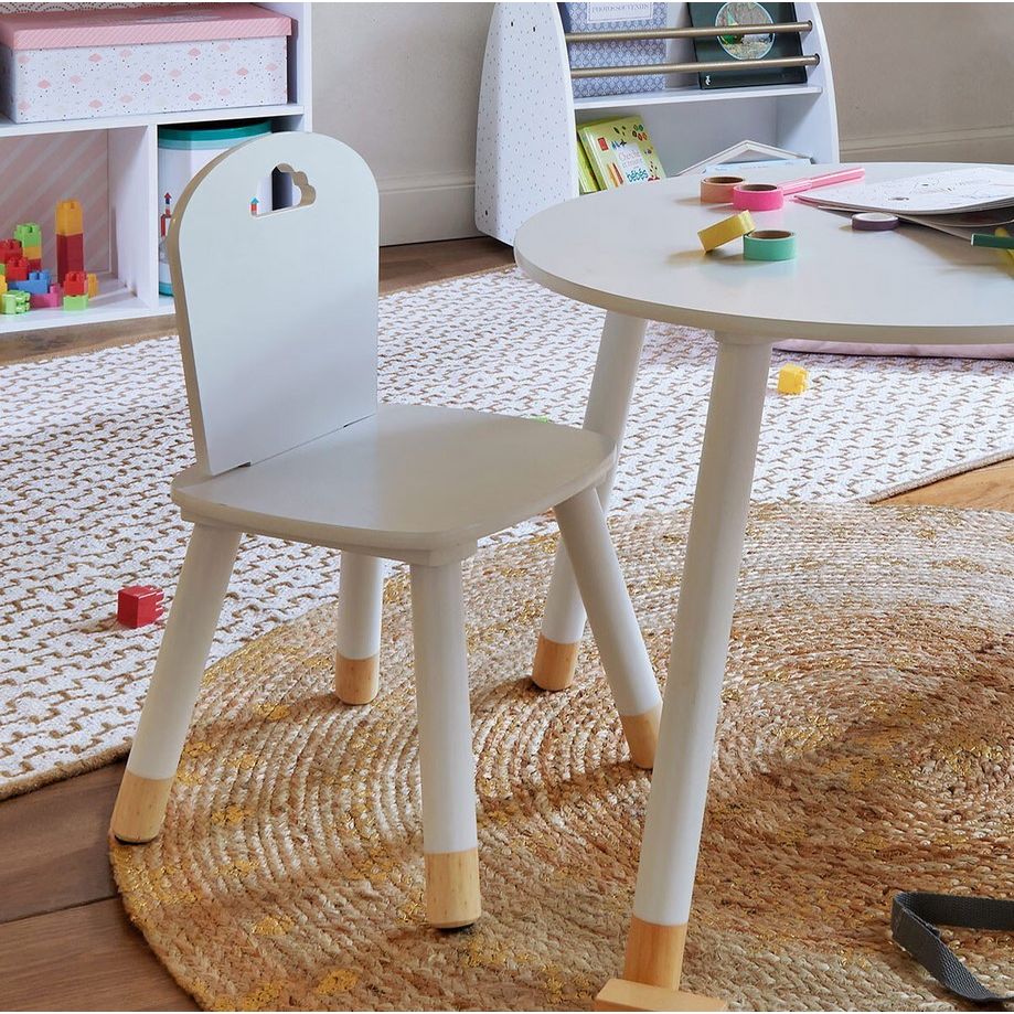 Chaise enfant douceur Blanc - Atmosphera For Kids