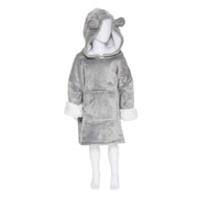 Plaid manche à capuche Ours Gris 3-10 ans - Atmosphera
