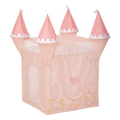 Tipi Enfant Interieur Tente Princesse Fille - 300 Balles - 100 X 100 X 135 Cm Piscine A Balle Chateau Gonflable Exterieur