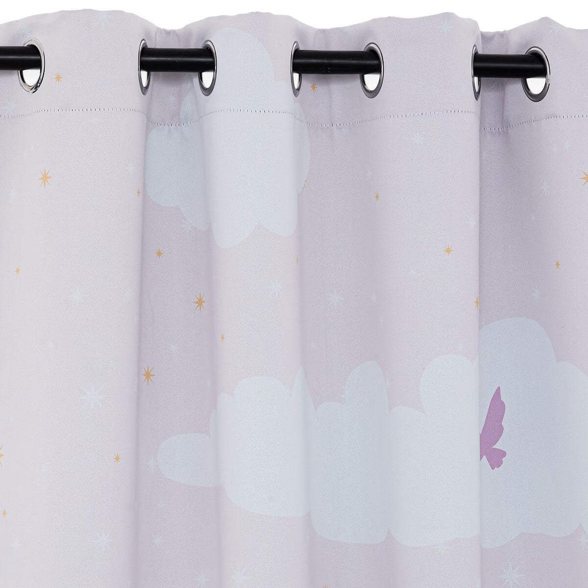 Rideau enfant occultant Château Rose - Atmosphera For Kids