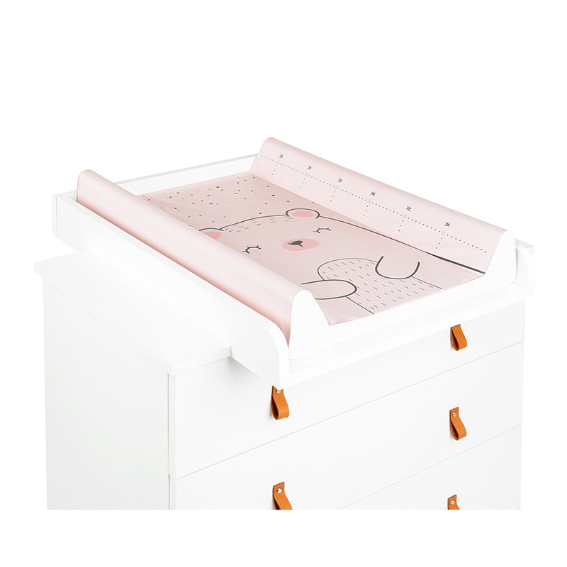 Matelas à langer PVC 80x50 Ours Rose - Kikka Boo