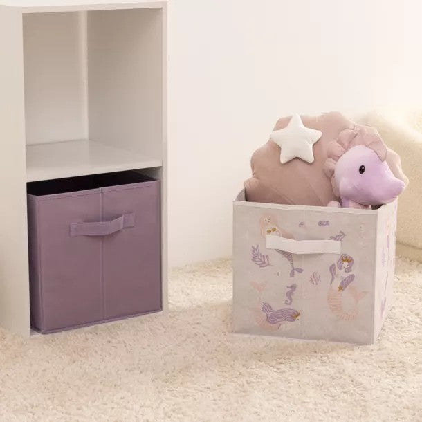 Set de 2 bacs de rangement Sirène - Atmosphera For Kids