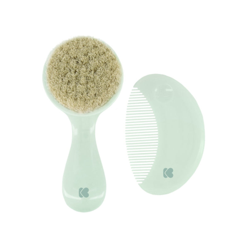 Peigne et brosse pour bébé Savanna Vert - Kikka Boo