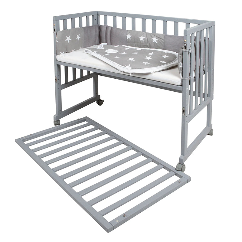 Berceau bébé cododo safe asleep® 3 en 1 étoiles Gris - Roba