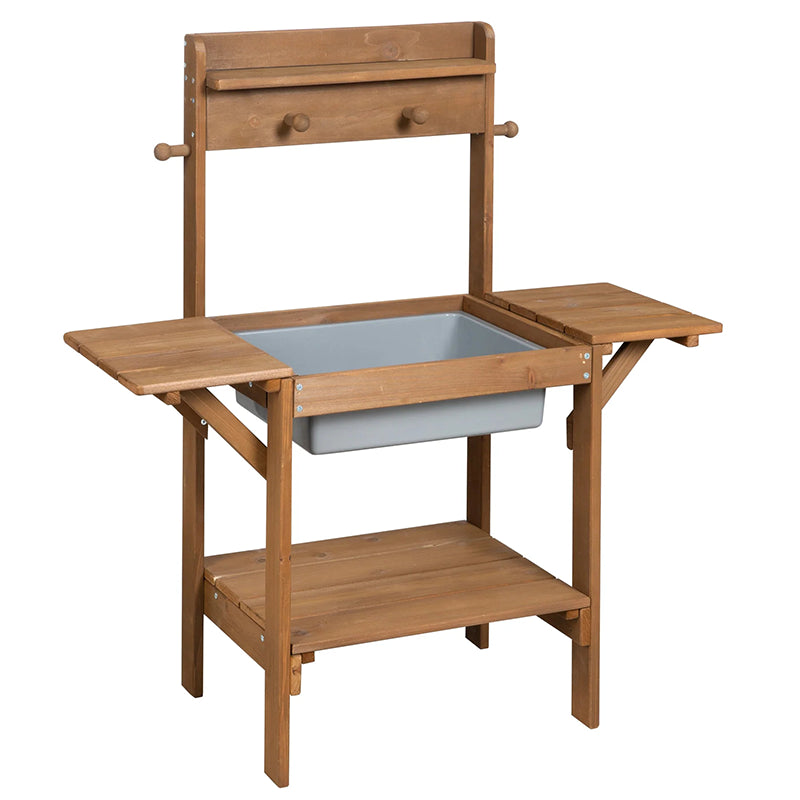 Cuisine de jeu enfant extérieur bois massif Marron - Roba