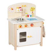 Cuisine Enfant En Bois Avec Accessoires Beige - Roba