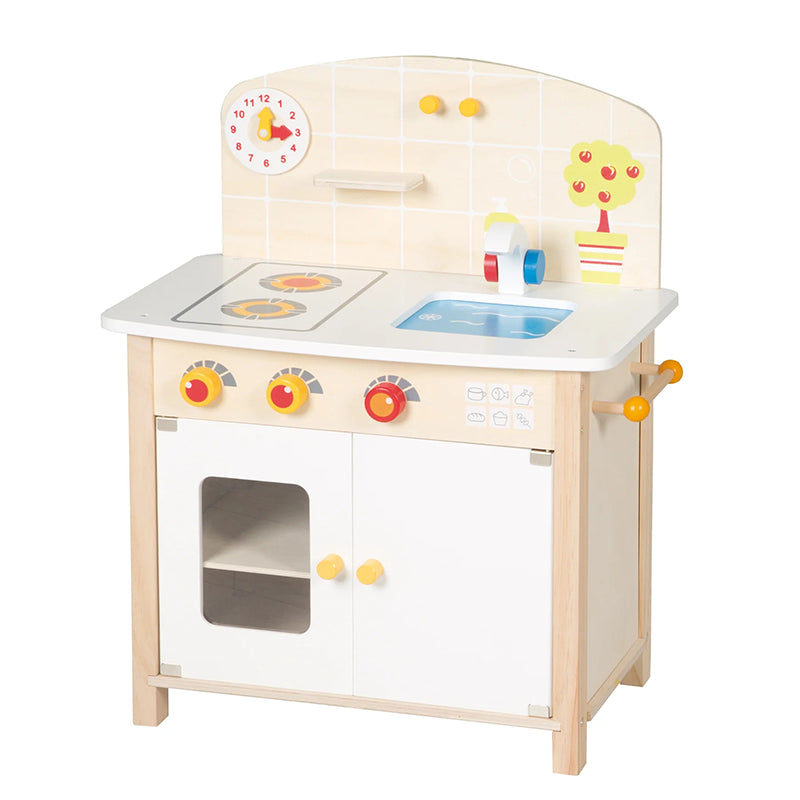 Cuisine Enfant En Bois Avec Accessoires Beige - Roba