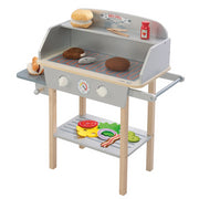 Barbecue pour enfant en bois Avec accessoires Gris - Roba