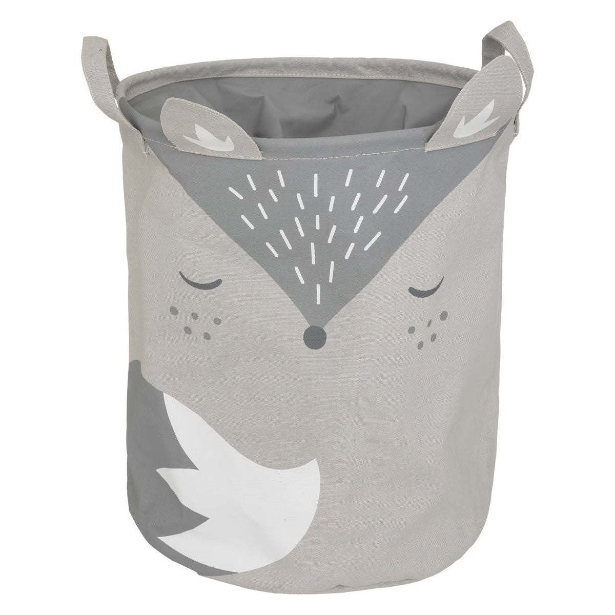 Bac à jouets renard H50 Gris - Atmosphera For Kids