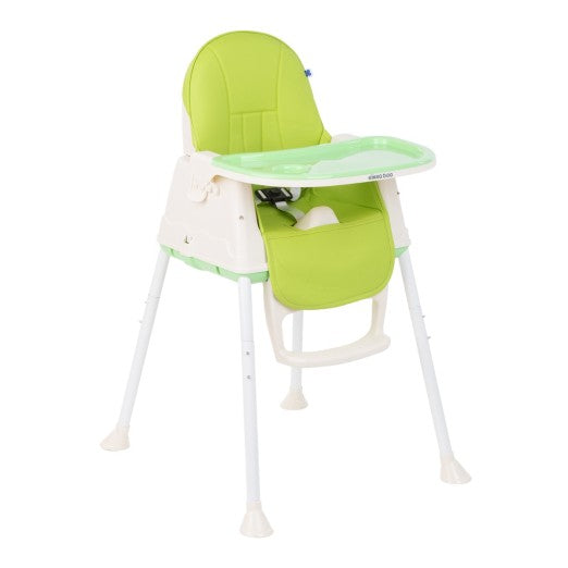 Chaise Haute 3-en-1 Verte - Kikka Boo