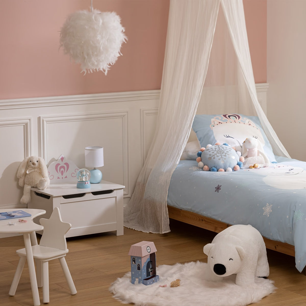 Coffre couronne princesse Blanc - Atmosphera For Kids