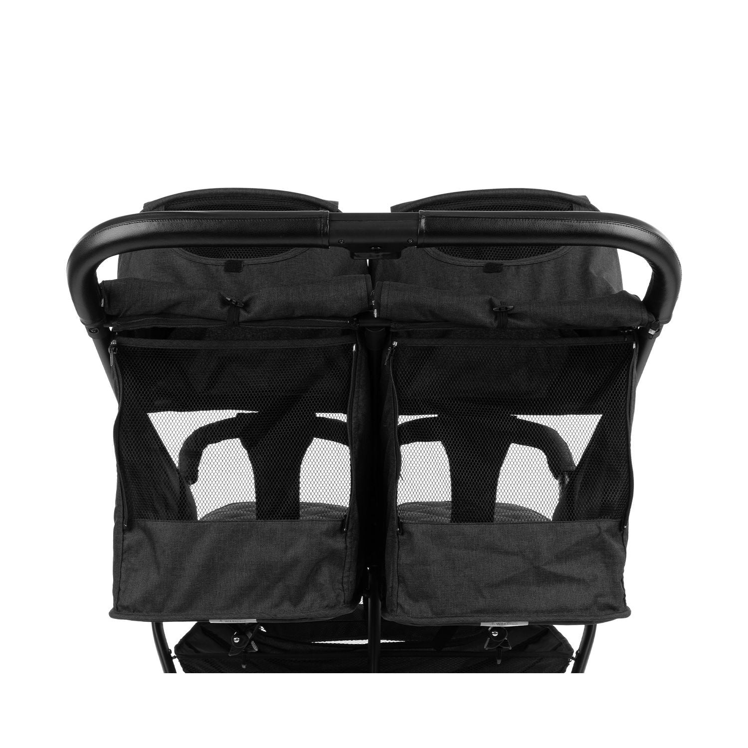 Poussette Jumelle Happy 2 Noire - KikkaBoo