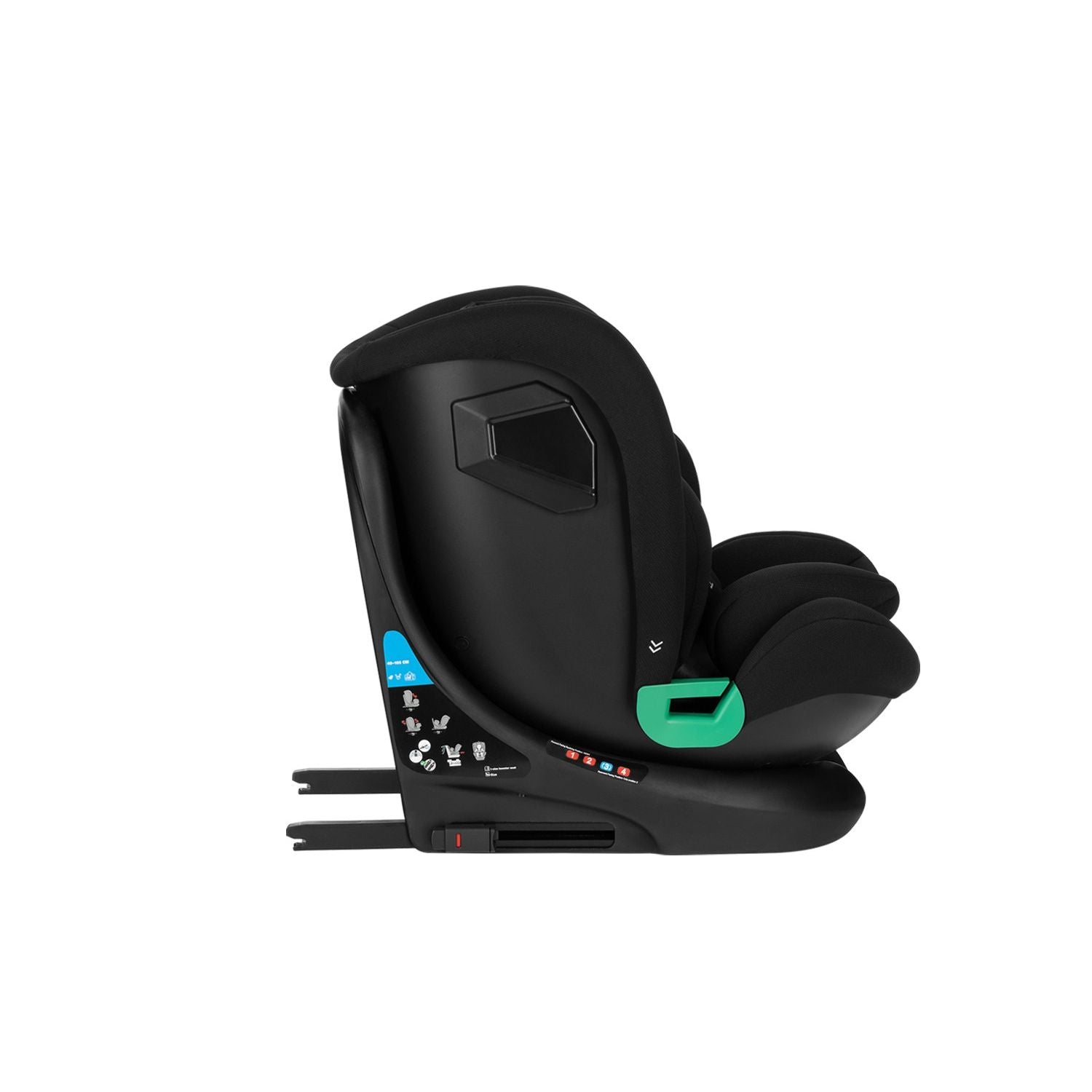 Siège-auto bébé 40-150 cm i-Roll i-SIZE Noir - KikkaBoo
