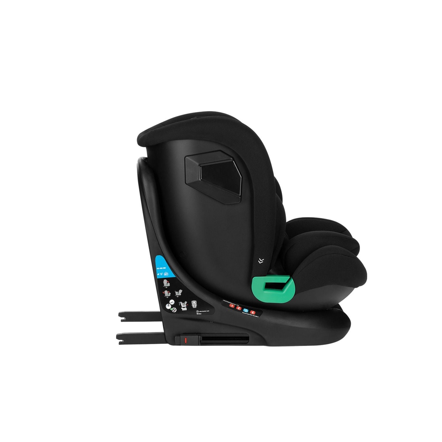 Siège-auto bébé 40-150 cm i-Roll i-SIZE Noir - KikkaBoo