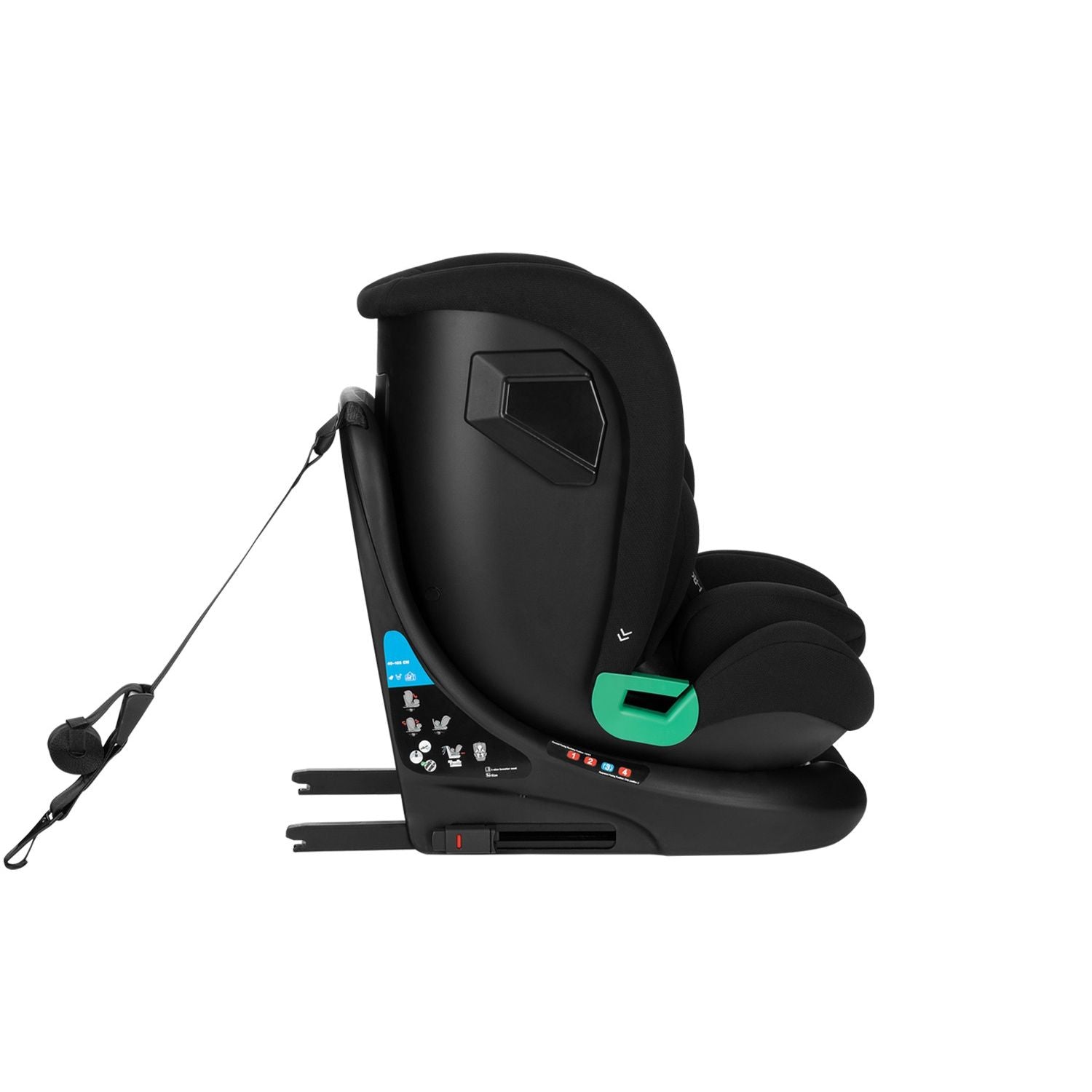 Siège-auto bébé 40-150 cm i-Roll i-SIZE Noir - KikkaBoo