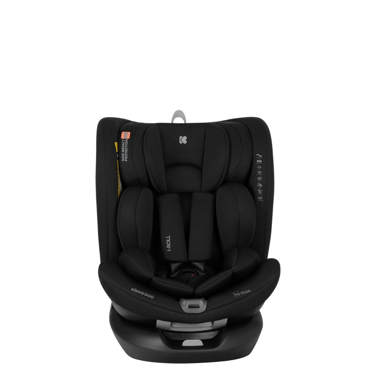 Siège-auto bébé 40-150 cm i-Roll i-SIZE Noir - KikkaBoo