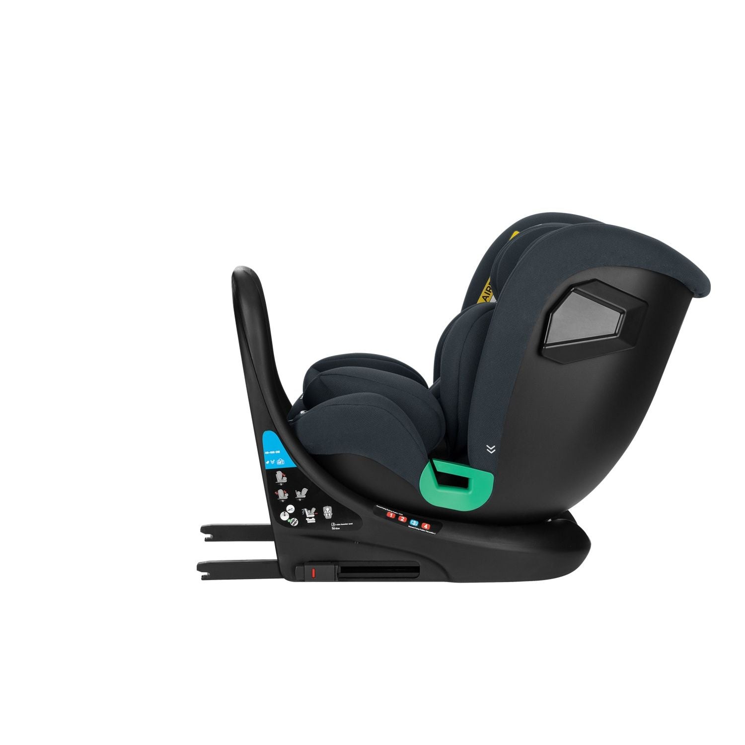 Siège-auto bébé 40-150 cm i-Roll i-SIZE Gris Foncé - KikkaBoo