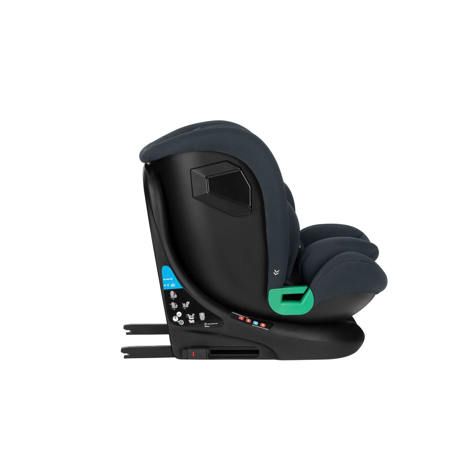 Siège-auto bébé 40-150 cm i-Roll i-SIZE Gris Foncé - KikkaBoo