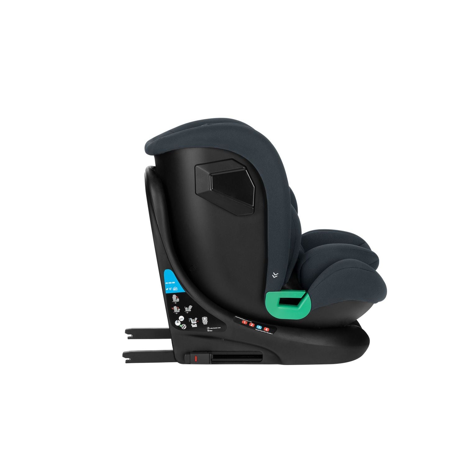 Siège-auto bébé 40-150 cm i-Roll i-SIZE Gris Foncé - KikkaBoo