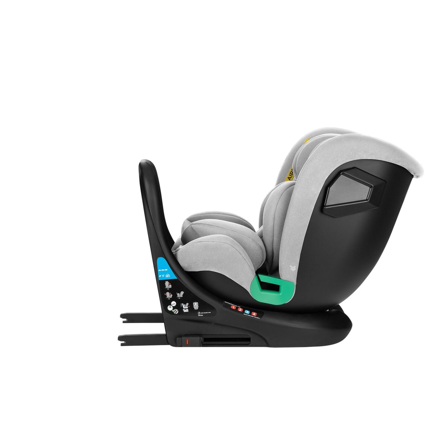 Siège-auto bébé 40-150 cm i-Roll i-SIZE Gris Clair - KikkaBoo