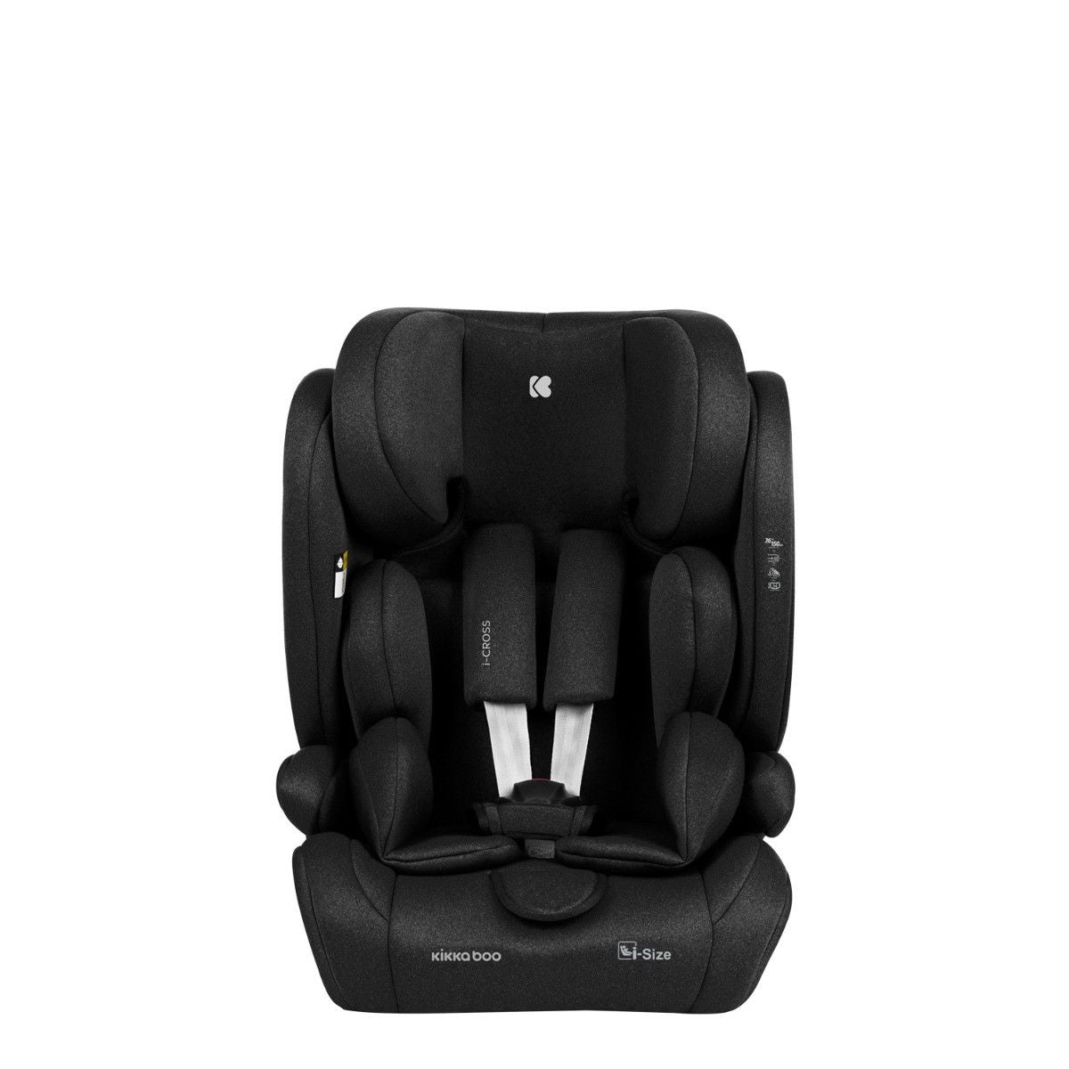 Siège-auto bébé 76-150 cm i-Cross i-SIZE Noir - KikkaBoo