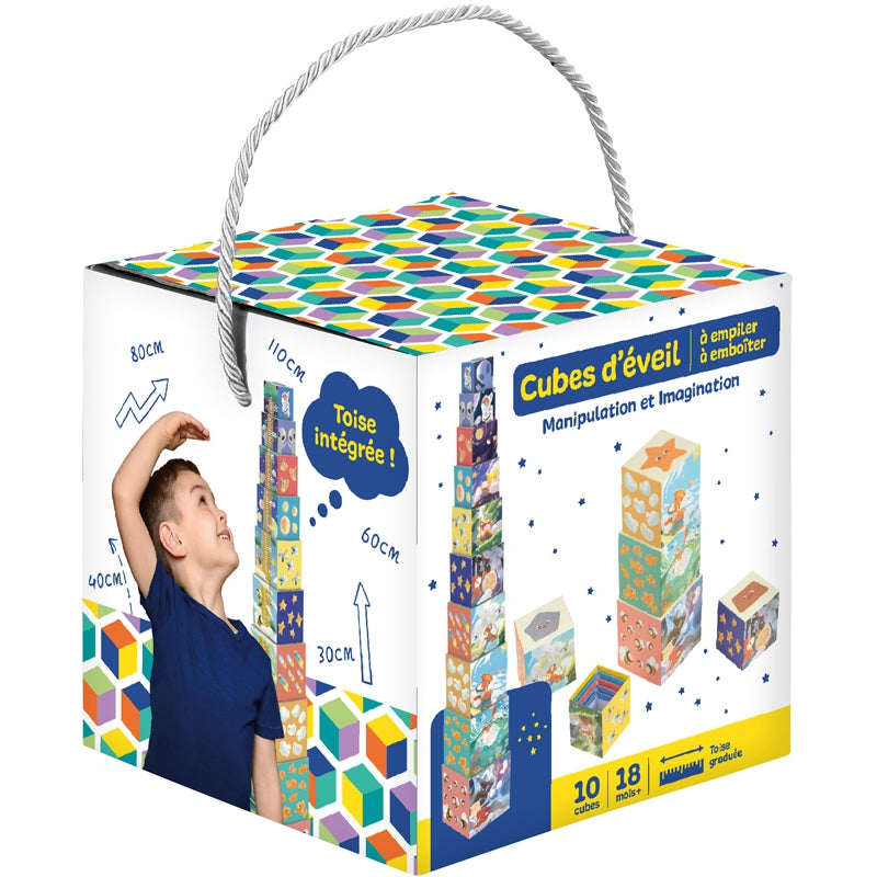 Cubes D'éveil À Empiler 10 Pièces