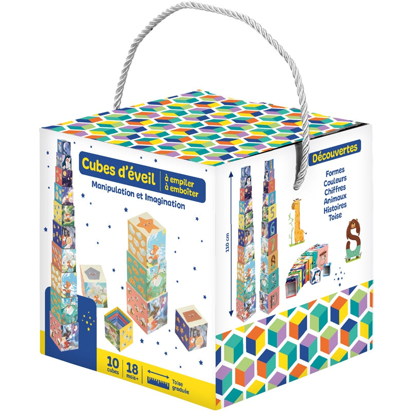 Cubes D'éveil À Empiler 10 Pièces