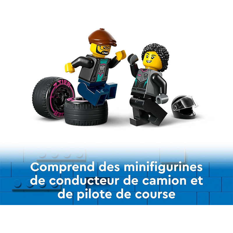Voiture de Course et Le Camion de Transport de Voitures - Lego City