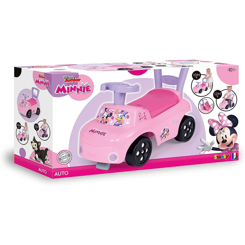 Porteur auto avec coffre intégré Minnie Mouse Rose - Smoby