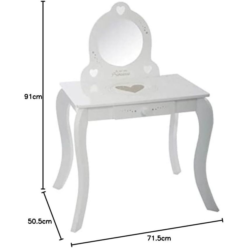 Coiffeuse avec tabouret princesse - Atmosphera For Kids