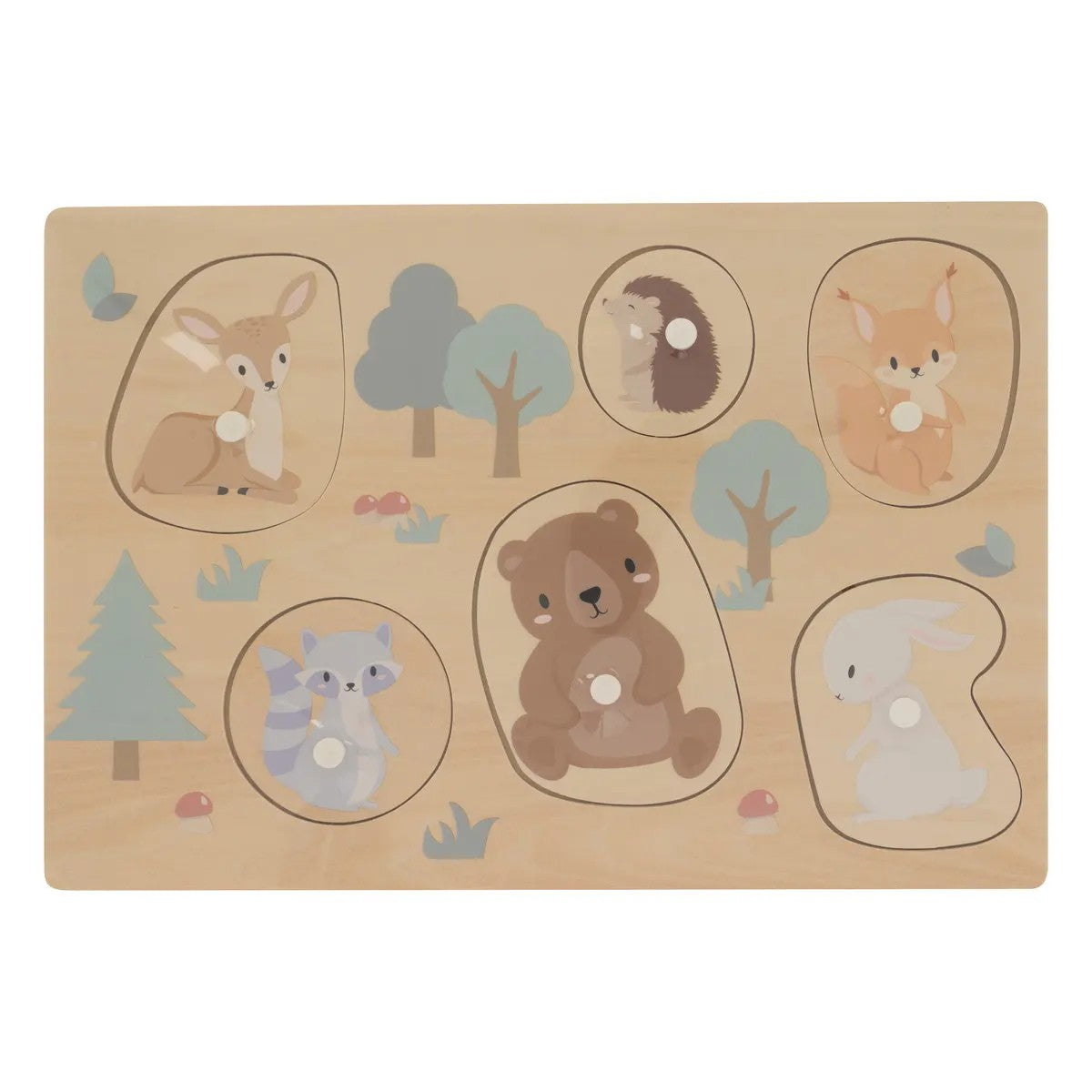 Jeu puzzle en bois 6 pièces - Atmosphera For Kids
