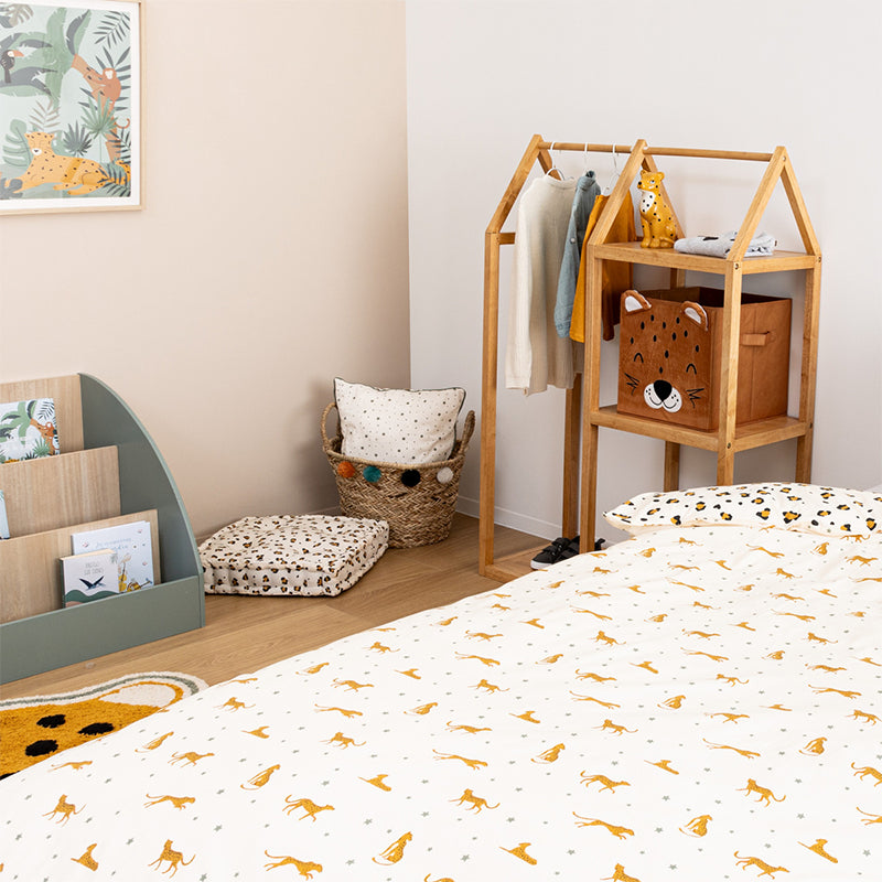 Coussin Décoratif Carré Léopard - Atmosphera For Kids