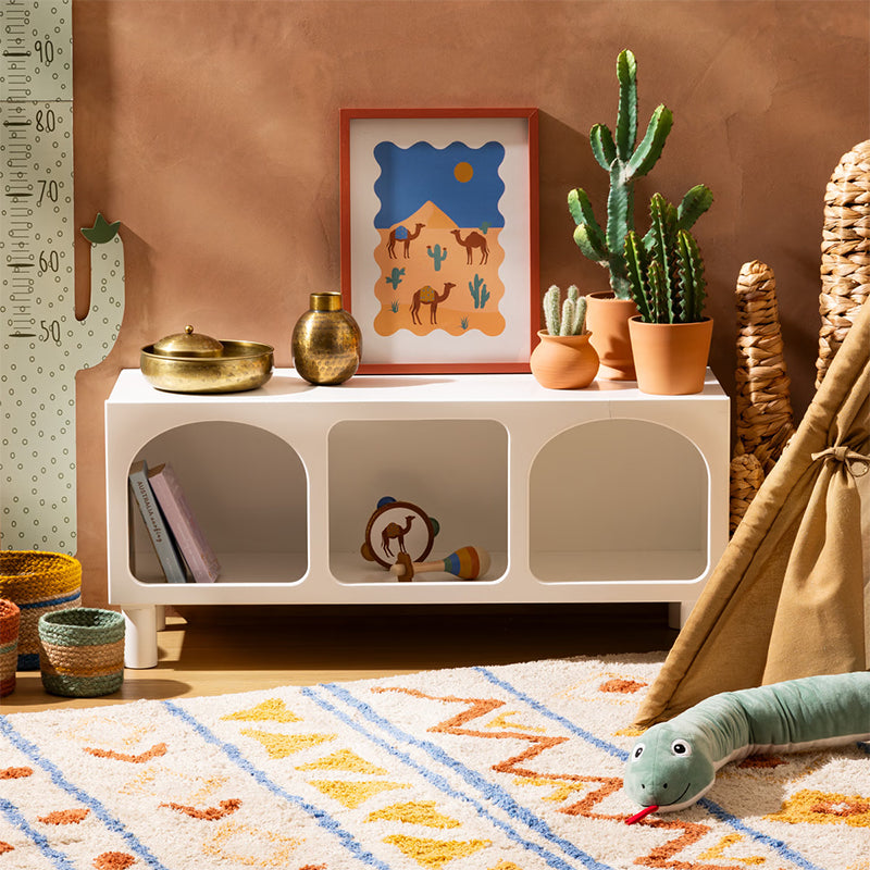 Commode pour Enfant 3 niches Tara Blanche - Atmosphera For Kids